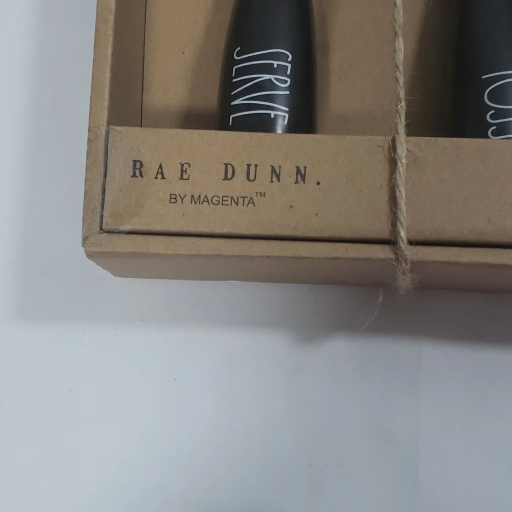 Rae Dunn Serving Utensils Toss and Serve Black